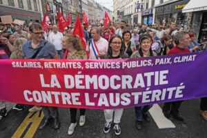 france:-massive-march-against-macron-over-appointment-of-prime-minister