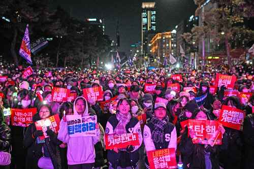 Pro-government legislators block the dismissal of the president of South Korea