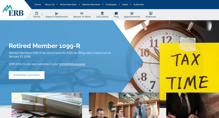 New Mexico Educators Begin Tax Filing Season as ERB 1099-R Forms Arrive