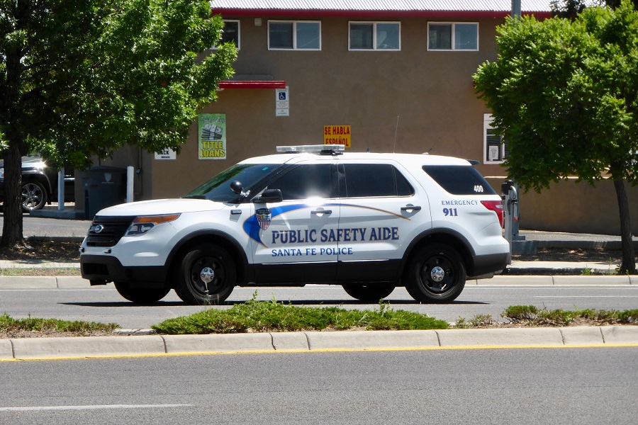 Ford Public Safety Aide Car, Santa Fe Police. Santa Fe, NM, USA. June 10, 2014.