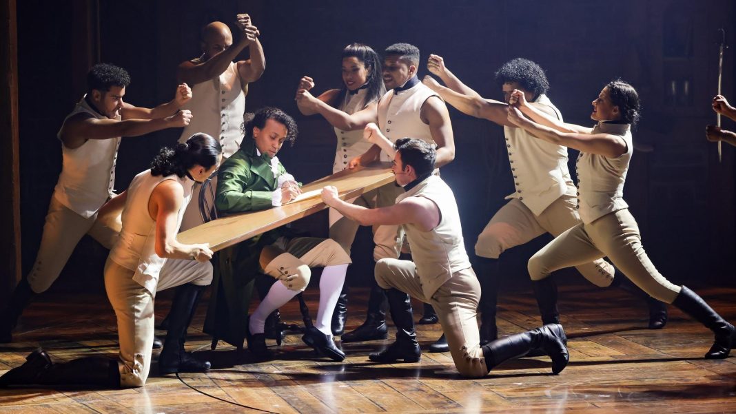 Germany's production of Hamilton, photo by Ulrich Perrey