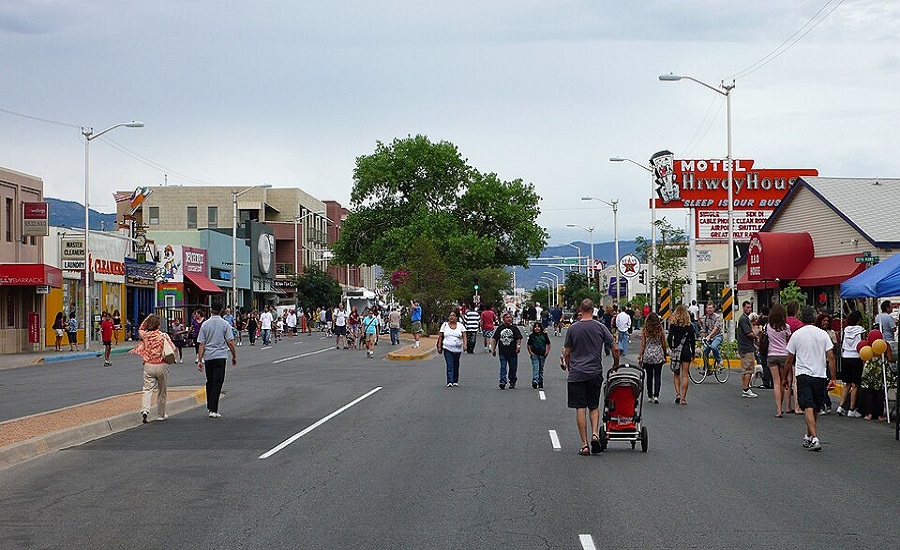 Street fair in Nob Hill, Albuquerque, New Mexico.