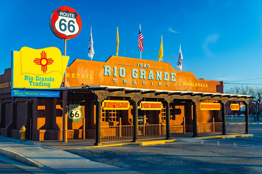 Route 66 Rio Grande Trading Visitor Center in Albuquerque New Mexico