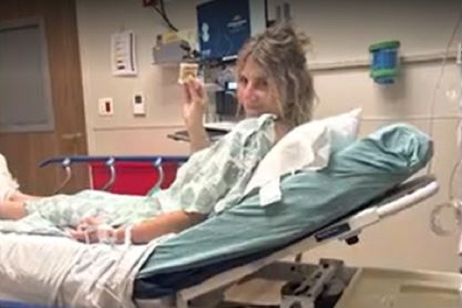Gretchen Pleuss was hospitalized