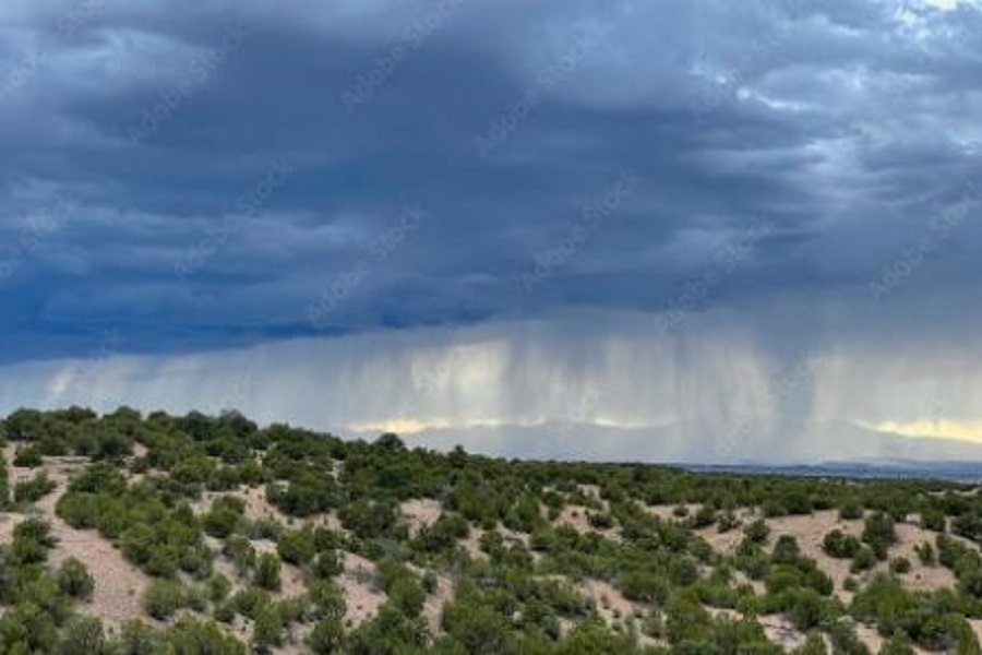 Storm in New Mexico during monsoon season