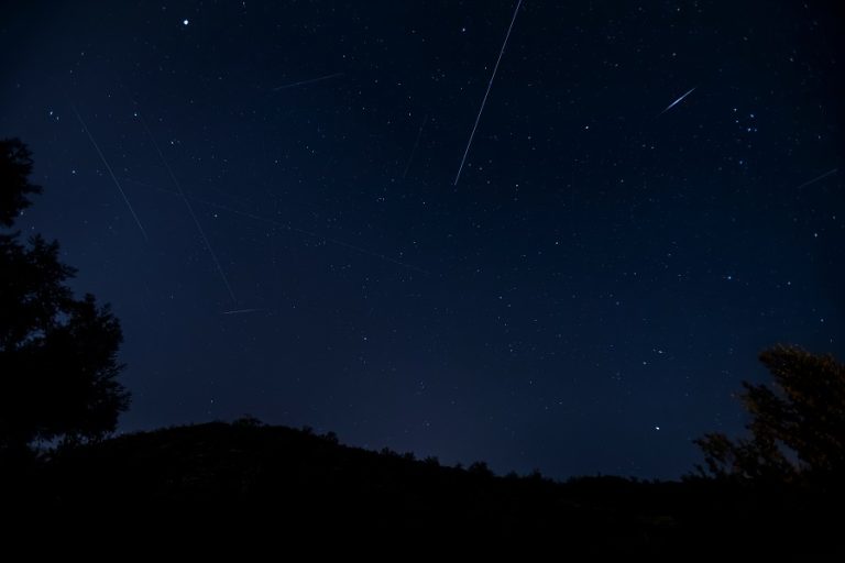 Shooting Stars Plus Giant Buck Moon Over New Mexico as Delta Aquarids Peak Towards the End of July