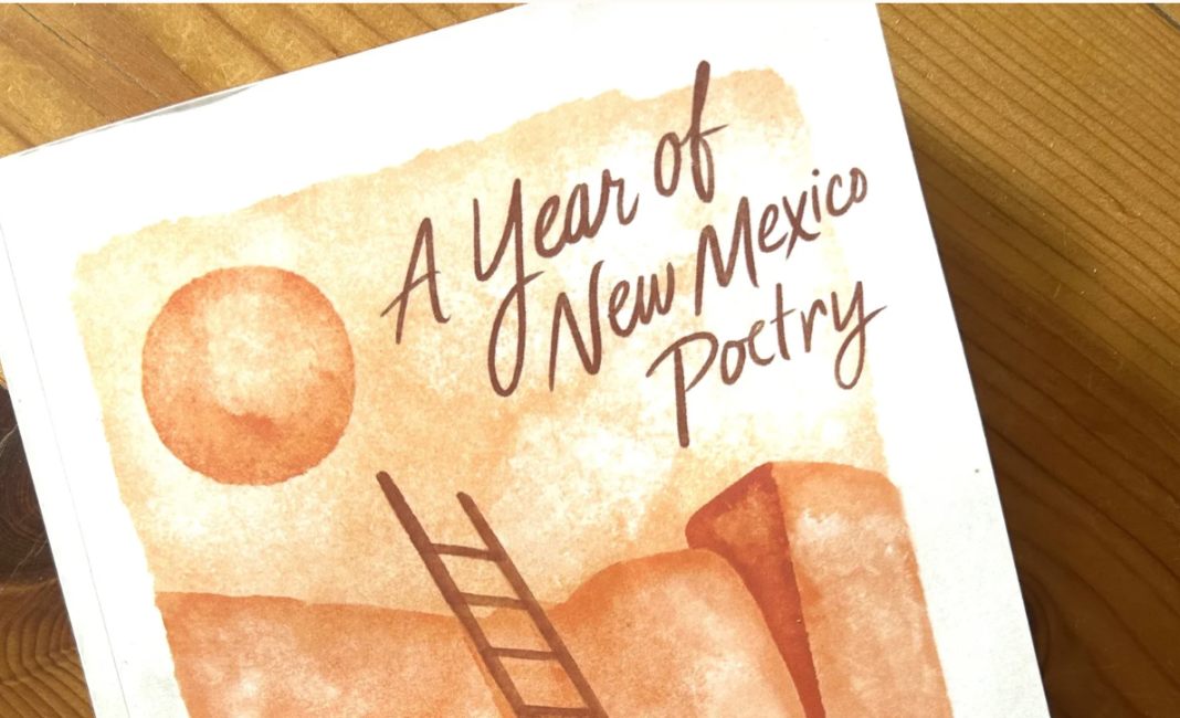 A Year of New Mexico Poetry anthology cover, photo from casaurracapress.com
