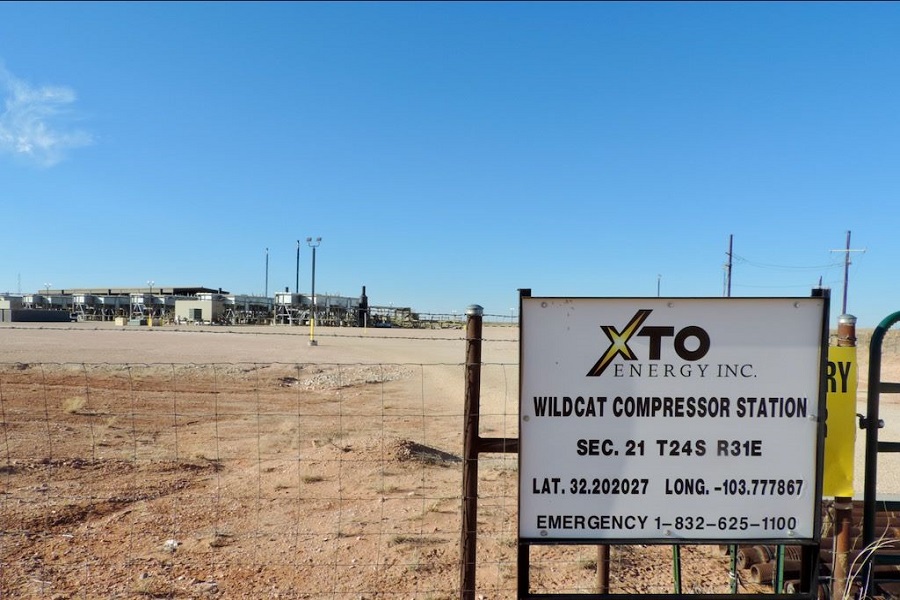 Exxon XTO site in the Permian Basin, New Mexico.