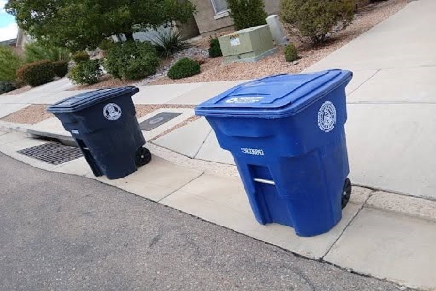 blue bins
