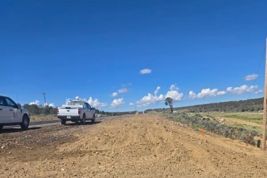 Construction on NM 264 from mile marker 9 to 14 west of Yah-Ta-Hey in NMDOT District Six is nearing completion.