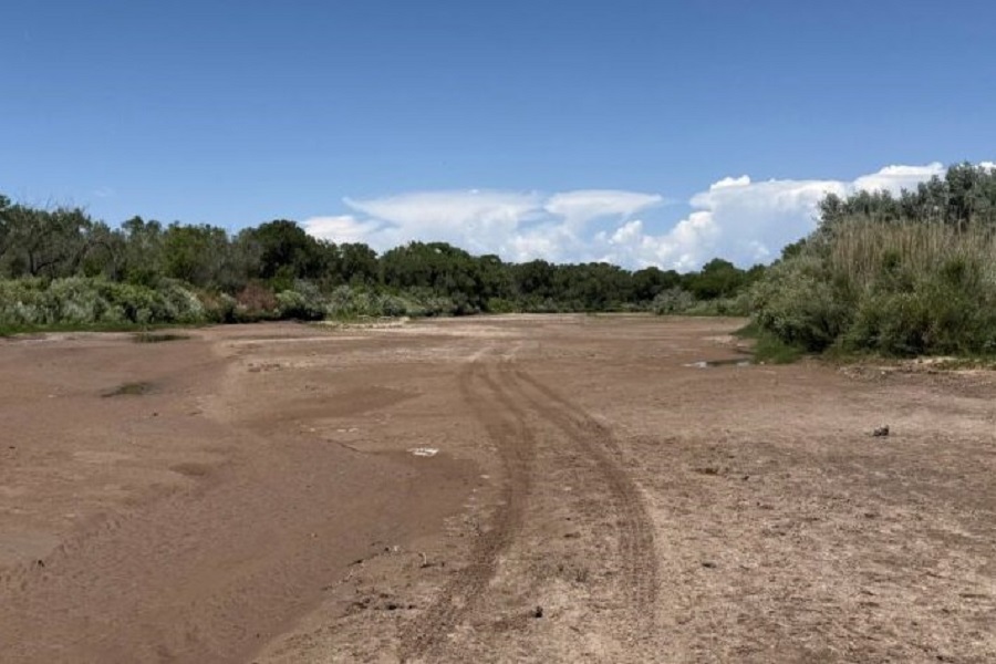 The Rio Grande near the Central Avenue bridge