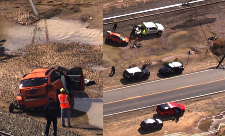 Woman, 61, Dies After Car Gets Stuck on Tracks as Train Approaches in Bosque, Valencia County Fire Chief Says